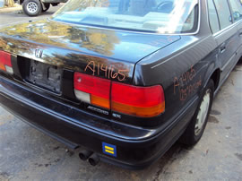 1993 HONDA ACCORD EX , 2.2L AUTO 4DR, COLOR BLACK, STK A14165